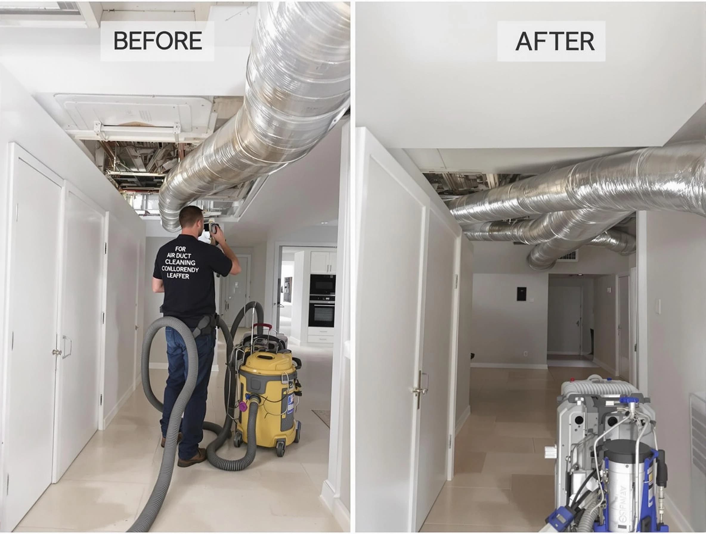 Canton Air Duct Cleaning professional performing thorough air duct cleaning in Canton