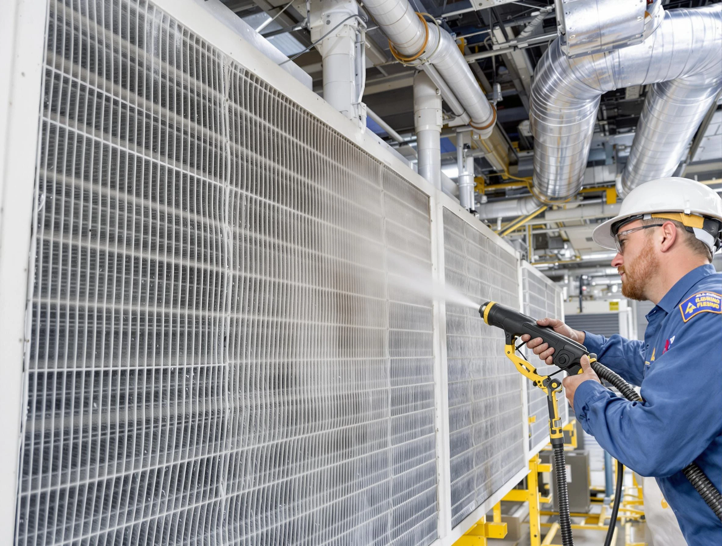 Professional commercial coil cleaning by Canton Air Duct Cleaning in Canton