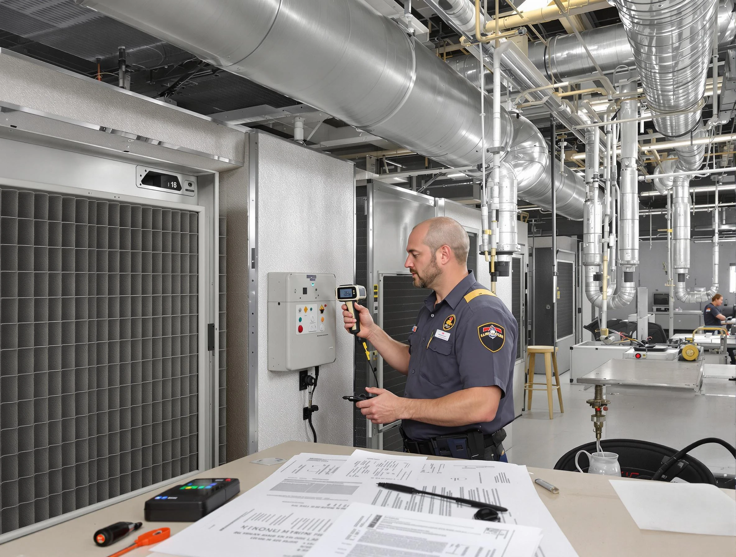 Professional filter system inspection by Canton Air Duct Cleaning in Canton